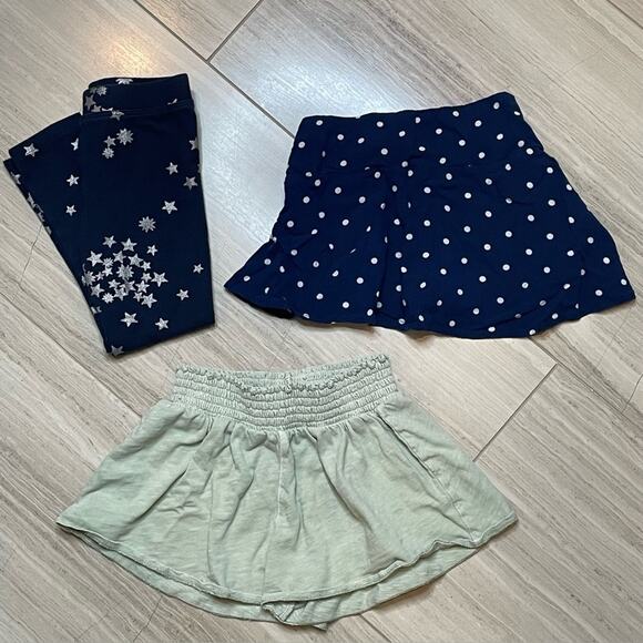 J.Crew Crewcuts Lot of 3 Bottoms Shorts Skort Skirt Leggings Summer Vacation 3T - Picture 1 of 11